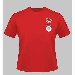 T-shit rood kinder verbeeten challenge
