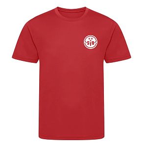 Damesshirt Studententennis Breda - rood