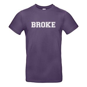 Herenshirt Broke paars