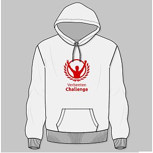 Hoodie dames wit Verbeeten Challenge