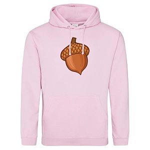 Hoodie heren Eikel roze