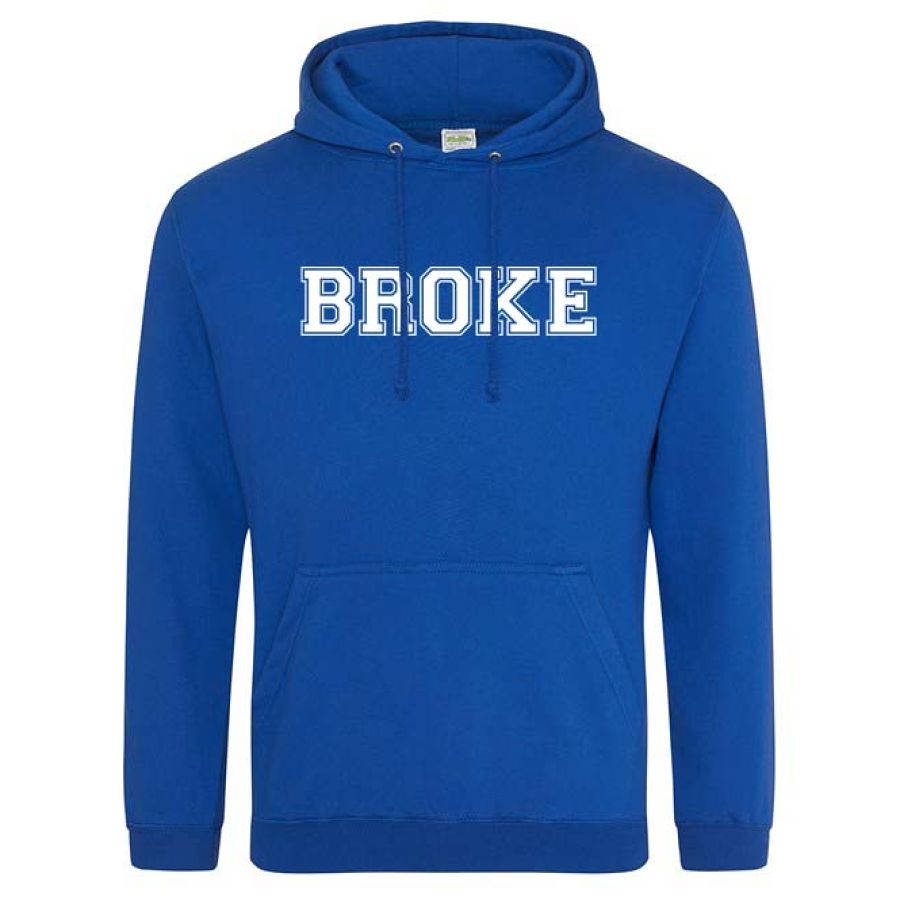 Hoodie heren Broke royal